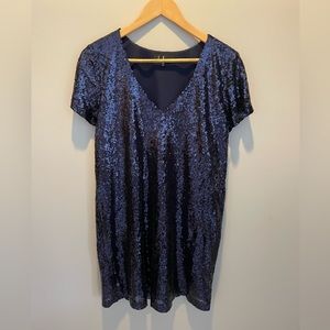 Sparkly blue dress